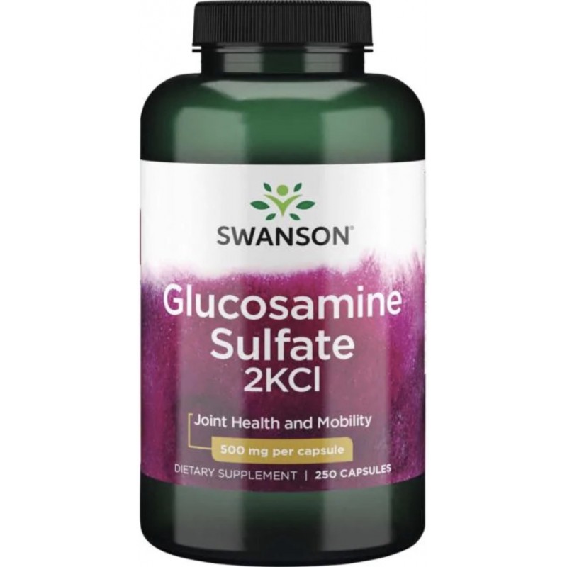 Swanson Glükoosamiin Sulfaat 2KCI 500 mg 250 kapslit foto